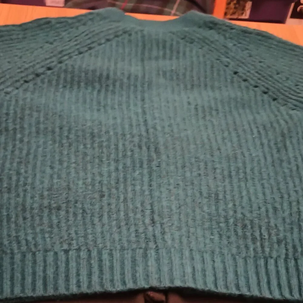 Loft Size XXL Teal Green Cardigan NWOT - Picture 7 of 8